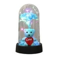 thumbnail image 2 of Valentine's Day Romantic I Love You Light-Up Dome with Teddy Bear & Flowers, Thoughtful & Refined for Loved Ones, Creating a Warm & Inviting Ambiance for Special Occasions, 2 of 3