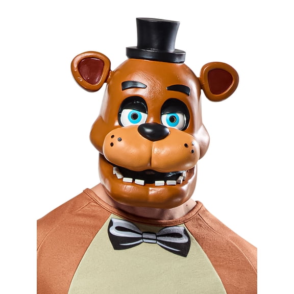 Five Nights At Freddy's Freddy Fazbear Overhead Latex Mask for Adults by Rubies, Unisex One Size