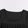 thumbnail image 3 of Mgmyaa Girl's Blouses Casual Round Neck Short Sleeve Top Summer Flutter Sleeve T-shirt, 3 of 7