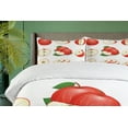 thumbnail image 4 of Ambesonne Sweets Duvet Cover Set, Juicy Fresh Fruits Nature, King, Cream Scarlet, 4 of 6