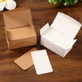 thumbnail image 6 of 100 Pcs Double Sided Blank Kraft Paper Business Cards Word Card Message Card DIY Gift Card, 6 of 8