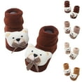 thumbnail image 4 of Gpaecead Cute Unisex Baby Socks Cartoon Bear Spring Fall Winter Non Slip Socks Infant Long Knitting Socks 3-12 Months Baby Walking Socks Beige, 4 of 4