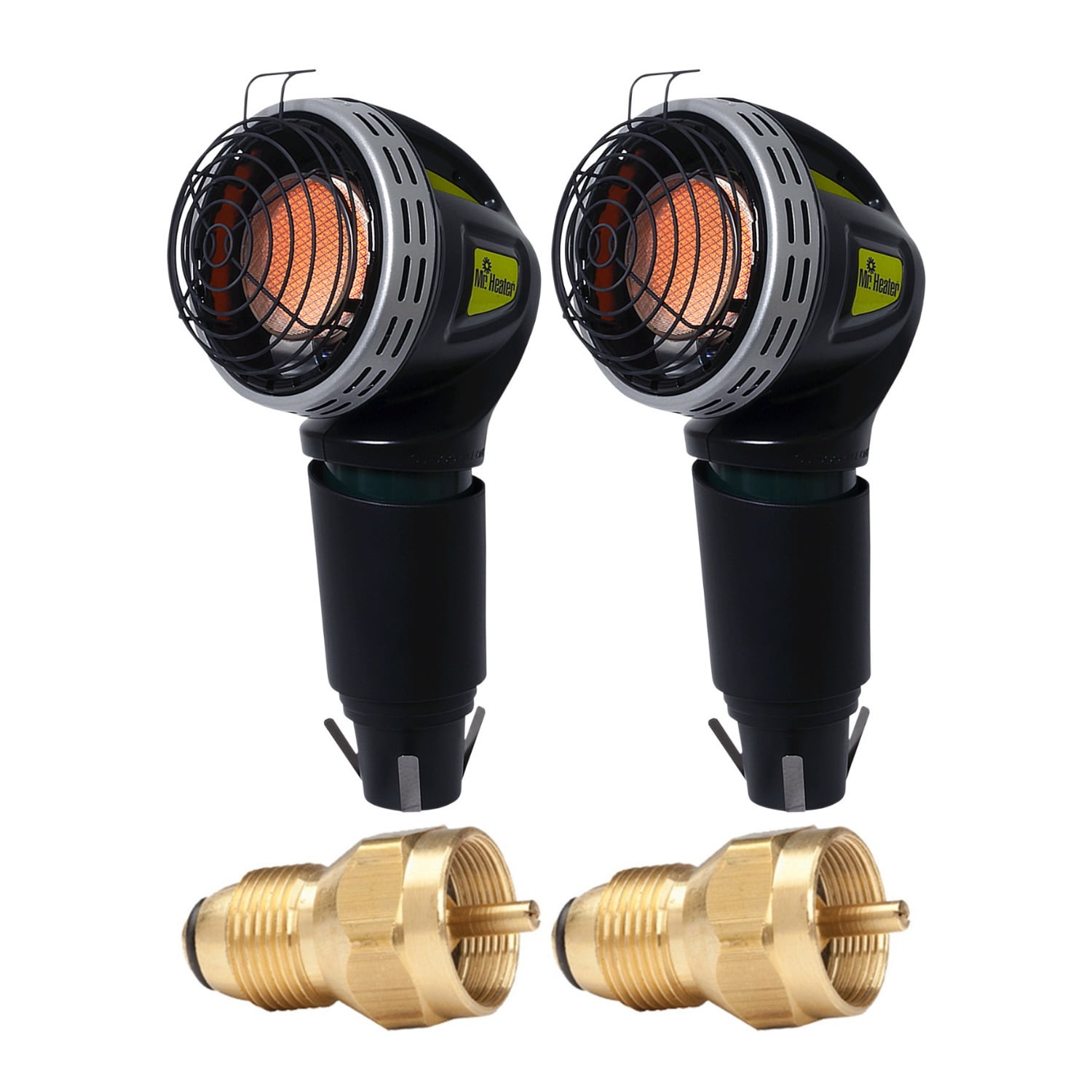 Mr. Heater Golf Cart Heater with Brass Propane Tank Refill Adapter (2-Pack)  - Walmart.com