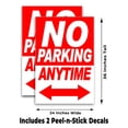 thumbnail image 2 of No Parking Anytime (24" X 36") Vinyl Decal Only (Pack of 2) |Sign|Sticker|Poster, 2 of 4