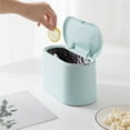 Limescale Remover Mini Desktop Wastebasket With Lid Small Countertop