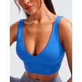 thumbnail image 4 of Top Deportivo CRZ YOGA Butterluxe Sin Aros Cuello en V Azul Talle S, 4 of 5