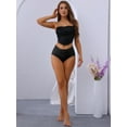 thumbnail image 5 of Unique Bargains Women's Full Coverage Mid-Waisted Briefs Underwear Small Black, 5 of 6