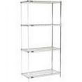 thumbnail image 4 of Nexel 5 Tier Chrome Wire Shelving Add-On Unit, 36"W x 18"D x 86"H, 4 of 4