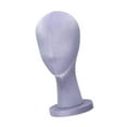 thumbnail image 3 of Cabeza de maniquí, modelo de soporte para peluca, mesa, multiusos, base estable, cabeza de maniquí Púrpura, 3 of 9