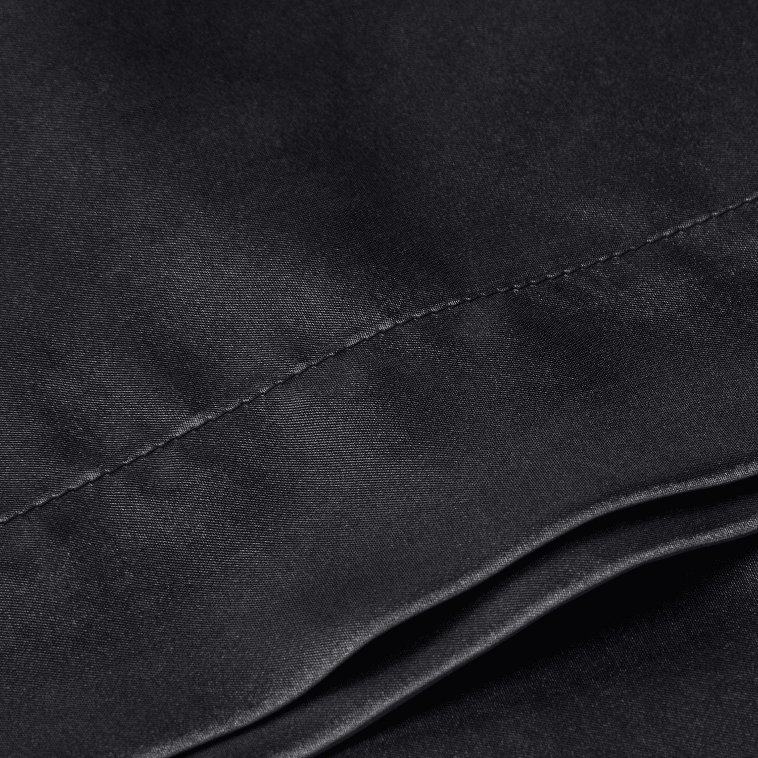 Satin Silk Body Pillow Pillowcase for Hair and Skin, Premium and Silky Black Lon