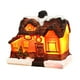 thumbnail image 1 of Casa de nieve navideña Escena de pueblo navideño Regalo de Navidad para niños Mini resina luminosa Estilo D, 1 of 7