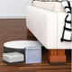 thumbnail image 3 of Elevadores cuadrados 4 uds Elevación de sillas, bloques de elevación, pies para muebles de oficina en hogar universales, almacenamiento Marrón pequeño perfecl Extensores de patas de cama, 3 of 8
