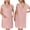 Dusty Rose, variant on Labor and Delivery Gown for Hospital Maternity Nursing Nightgown Sleepwear for Breastfeeding V Neck Nightshirt Sleeping Dress