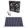 thumbnail image 3 of Kit de Ventilador Solar Bling Bling 50 W Panel de Silicona Monocristalina Resistente al Agua con 4 Extractores de Aire de 12 cm y 10 W, 3 of 12