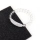 thumbnail image 1 of Xiao Hua Pulsera de cuentas hecha a mano, ideal para hombres y mujeres, con bolas de piedra natural y cordón elástico de cristal natural (blanco)., 1 of 4