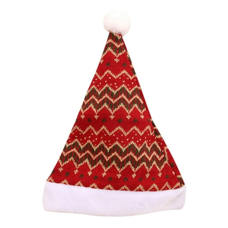 

DiMaddie 1Pc Wool Knitted Christmas Hat New Year Santa Claus Hat Christmas Decor