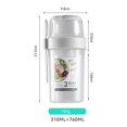 thumbnail image 2 of MesaSe Portable Food Storage Container Double Layer Design Food Grade Material for Salad Lunch Snacks Picnic Trip, 2 of 4