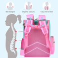 thumbnail image 6 of Burufy School Backpack Girls School Bag, Lightweight Kids Backpack Durable Fashion Bookbag, Pink, 6 of 10