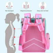 Gmdisc School Backpack Girls School Bag, Lightweight Kids Backpack Durable Fashion Bookbag, Pink