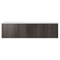 Laviva Legno 54" Carbon Oak Bathroom Vanity Matte White
