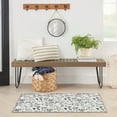 thumbnail image 2 of Nourison Washables 2' x 3' Ivory Multicolor Contemporary Indoor Rug, 2 of 8