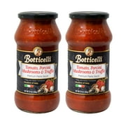 Botticelli Premium Tomato Pasta Sauce with Porcini Mushroom and Truffle for Low Carb Spaghetti Sauce, Pizza, Dip, & Meat - Italian Made with Authentic Italian Tomatoes, 2 Count