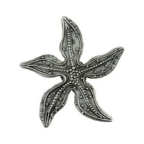 Acorn Manufacturing DPNPP Artisan Collection Beaded Starfish Knob, Antique Pewter