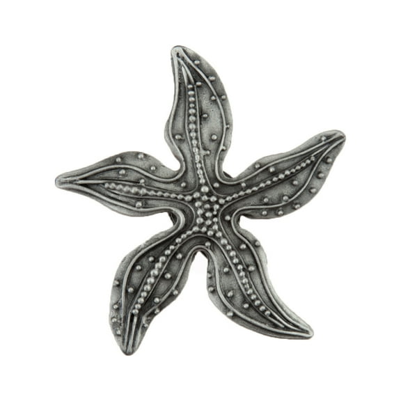 Acorn Manufacturing DPNPP Artisan Collection Beaded Starfish Knob, Antique Pewter