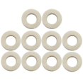 thumbnail image 1 of 10pcs Trumpet Felt Washers Cushion Pad Trumpets Musical Instrument Accessory (White), 1 of 4