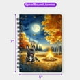 thumbnail image 5 of Hello Fall French Bulldog Enjoys Warm Campfire Autumn Night Bright Moon Spiral Bound Journal Dog Lover Gifts 5x7in Spiral Notebook - 01008, 5 of 5