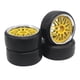 thumbnail image 1 of de llantas de rueda hexagonal RC de 4x 12 mm, radio, ejercicio , llantas de plástico RC, llantas, bujes, piezas de repuesto para TT02 1010, Amarillo Macarena Neumáticos de coche RC, 1 of 3
