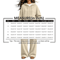 thumbnail image 3 of Szluipve Women Full Zip Hoodie 2 Piece Outfits Drawstring Long Sleeve Zip‑Up Hooded Jacket and Elastic Waist Wide Leg Pants Casual Tracksuit Loungewear Set White M, 3 of 7