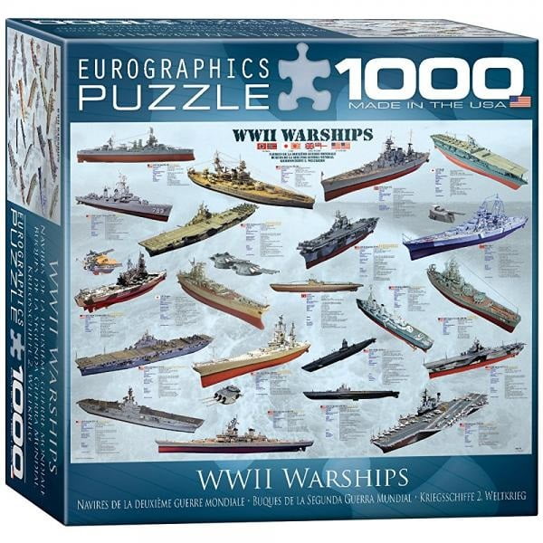 EuroGraphics WWII War Ships Puzzle (Small Box) (1000Piece)