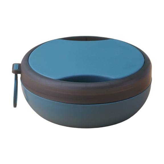 800ml Double-Layer Insulated Stainless Steel Lunch Bowl with Utensils, Leakproof Portable Food Container for Office, Picnic, Travel