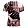 thumbnail image 3 of Camisetas Casuales Impresas de Manga Corta en el Patrón de Rayas, Camisetas Ligeras de Algodón a Rayas para Hombres, 3 of 5