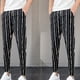 thumbnail image 2 of Pantalones largos para hombre Pantalones casuales Triped Pantalones casuales de textura ultra alta de verano Odeerbi  ODB-2, 2 of 8