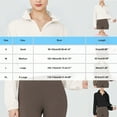 thumbnail image 3 of SuTry Womens Jacket Stylish Stand Collar Outerwear Half Zip Long Sleeve Solid Color Fall Winter Casual Jacket for Women(Black,XL), 3 of 4