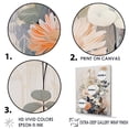 thumbnail image 3 of Designart "Harmonious Floral Kaleidoscope" Flowers Floater Framed Wall Art Living Room, 3 of 5