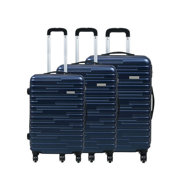 YYAO Carrying Case Set of 3 with TSA Lock Rotator 20" 24" 28" (Navy Blue)