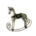 thumbnail image 5 of Wooden Horse Figurine Rocking Horse Statue Desk Figure Ornament Distressed Finish for Fireplace Bedroom Cabinet, 5 of 9