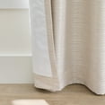 thumbnail image 3 of Better Homes & Gardens Striated Luxe Blackout Curtain, 1 Indoor Drape Panel for Bedroom, Pole Top, Back Tab, Almond Biscuit, 50"W x 84"L Floor Length, 3 of 7