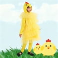 thumbnail image 6 of WhouRiu Little Girls Outfit Set Cartoon Chicken Role Play Sleeveless Bodysuit Kids Holiday Party Loose Cozy Outfits Yellow,Sized 5-6, 6 of 7