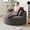 Grey, variant on CKEASEAN 50" Oversized Round Chair Lounge Chaise Indoor, Modern Upholstered Corduroy Cloud Circle Chair with Deep Seat, Modern Sleeper Sofa for Reading and Living Room, No Assembly Required