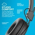 thumbnail image 4 of JLab Studio On-Ear Wired Headphones Headphones, Foldable, Black, 4 of 7