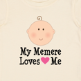 thumbnail image 4 of Inktastic Me Memere Loves Me Grandchild Girls Baby T-Shirt, 4 of 5