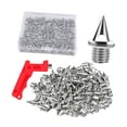 thumbnail image 4 of 120 piezas Track and Field Running Spikes Spikes de reemplazo fácil de instalación con una llave de 0,5 cm para senderismo al aire libre Cross Country Plata, 4 of 8