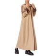 thumbnail image 7 of EnJoCho Kids Girl Musli𝗆 Abaya Dress Bell Sleeve Islami𝖼 Kaftan Eid Robe Maxi Musli𝗆 Ramadan Dress 𝖣ubai Arabic Belt Prayer Clothes, 7 of 7