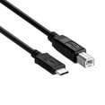 thumbnail image 2 of 2X USB-C USB 3.1 Tipo C Macho A USB2.0 USB B Macho Cable de Datos para Impresora Computadora Portátil Disco Duro 1M, 2 of 5
