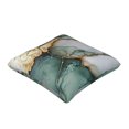 thumbnail image 3 of Multi-Size Linen Sofa Pillow Cover Invisible Zipper Open And Close Strong Use For Sofa Chair Garden Sofa Car Green And White Gold Marble 16"X16", 3 of 8