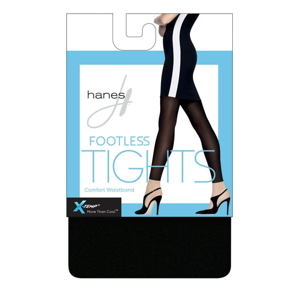 Style Essentials By Hanes Tights Silky Sheer Black M/L, Size B
